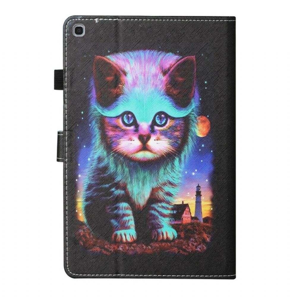 Flip Case Für Samsung Galaxy Tab A 10.1 (2024) Elektrokat