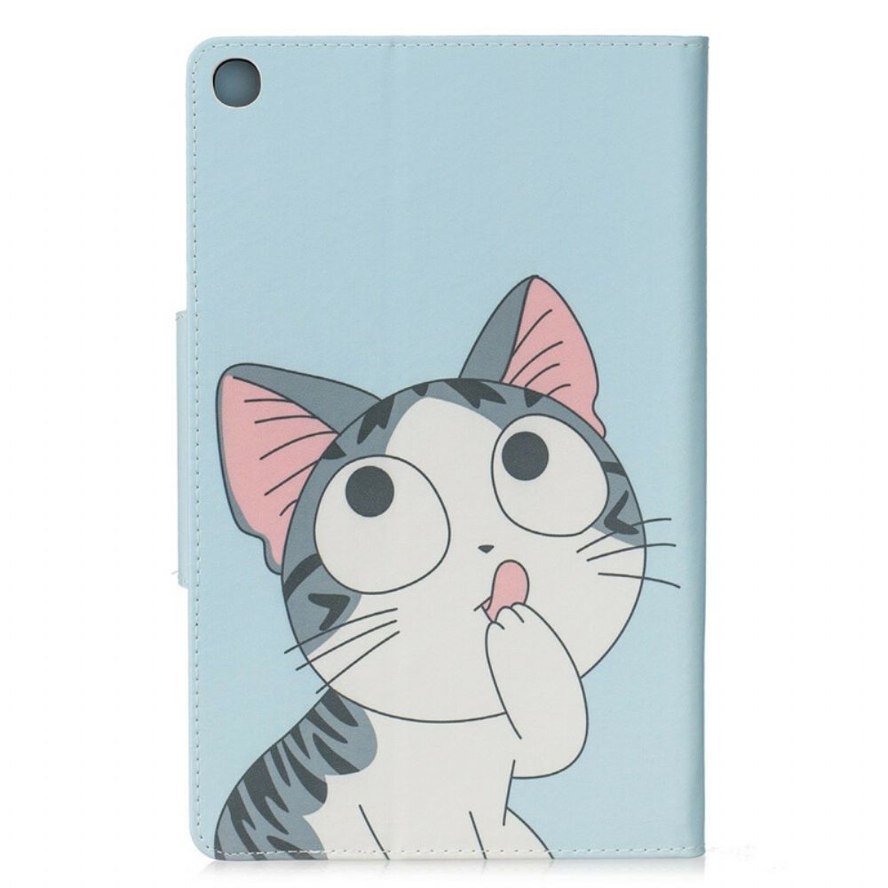 Flip Case Für Samsung Galaxy Tab A 10.1 (2024) Katzenverschluss-design