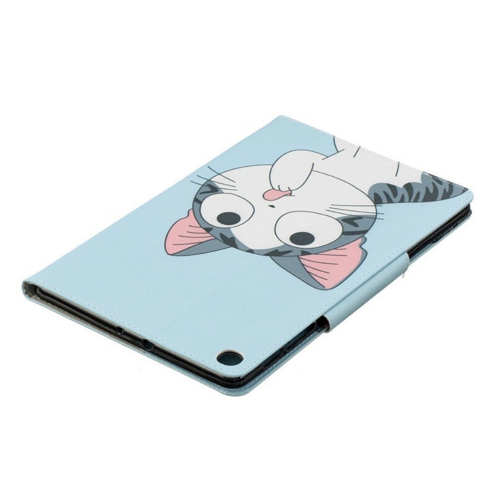 Flip Case Für Samsung Galaxy Tab A 10.1 (2024) Katzenverschluss-design