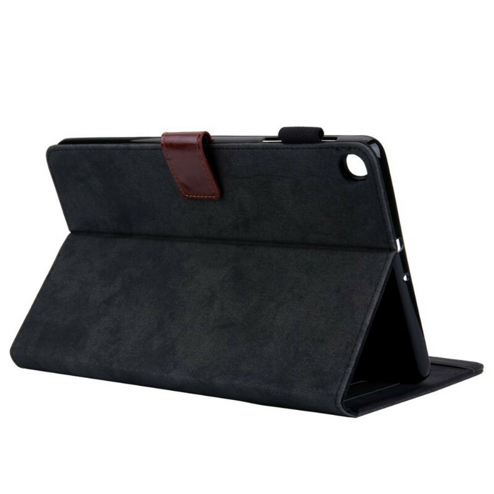 Flip Case Für Samsung Galaxy Tab A 10.1 (2024) Klassischer Lederstil