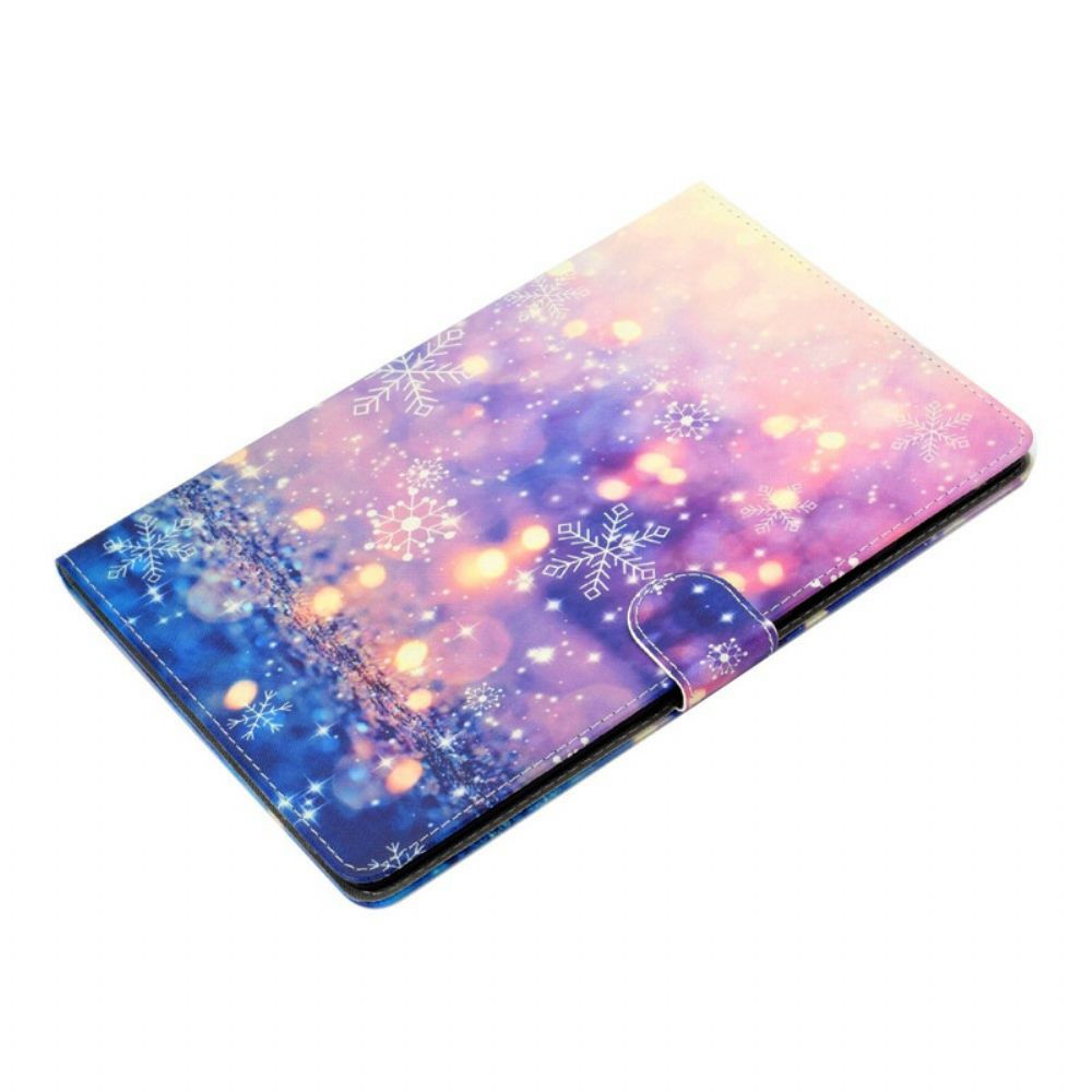 Flip Case Für Samsung Galaxy Tab A 10.1 (2024) Licht Und Flocken