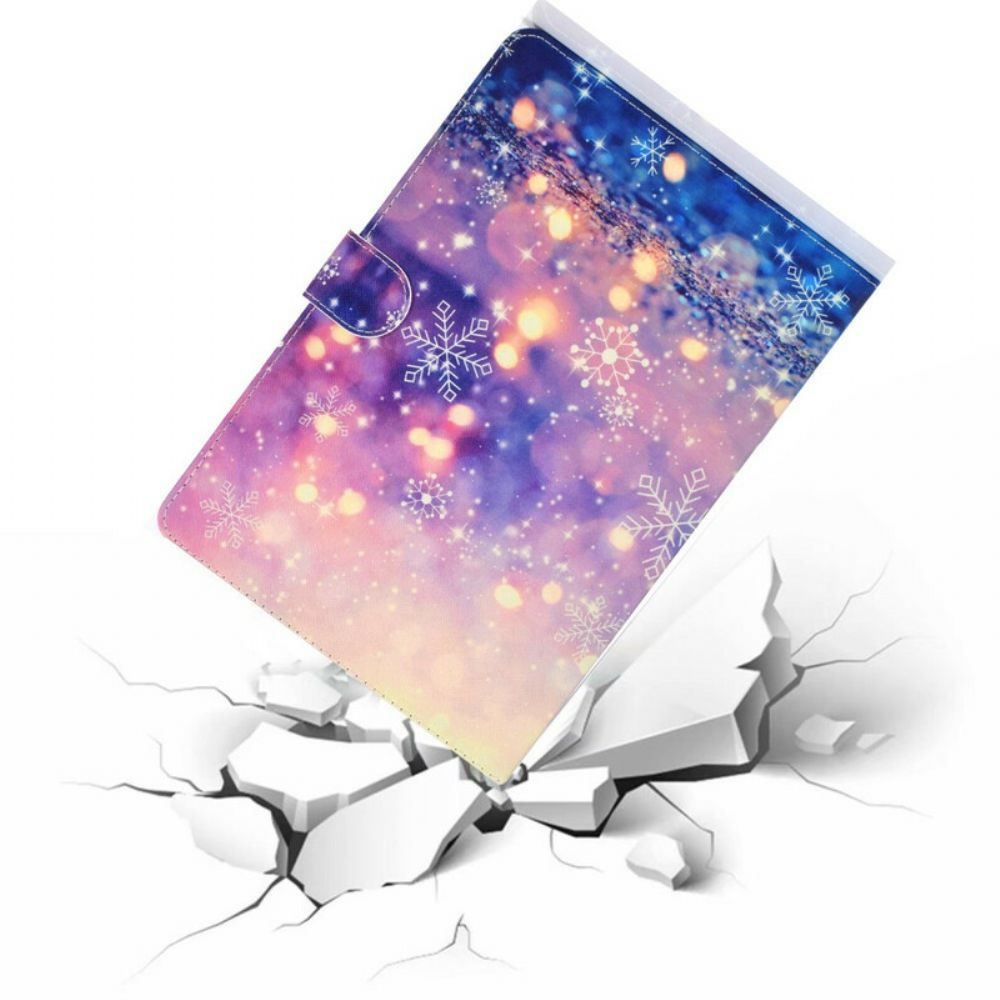 Flip Case Für Samsung Galaxy Tab A 10.1 (2024) Licht Und Flocken