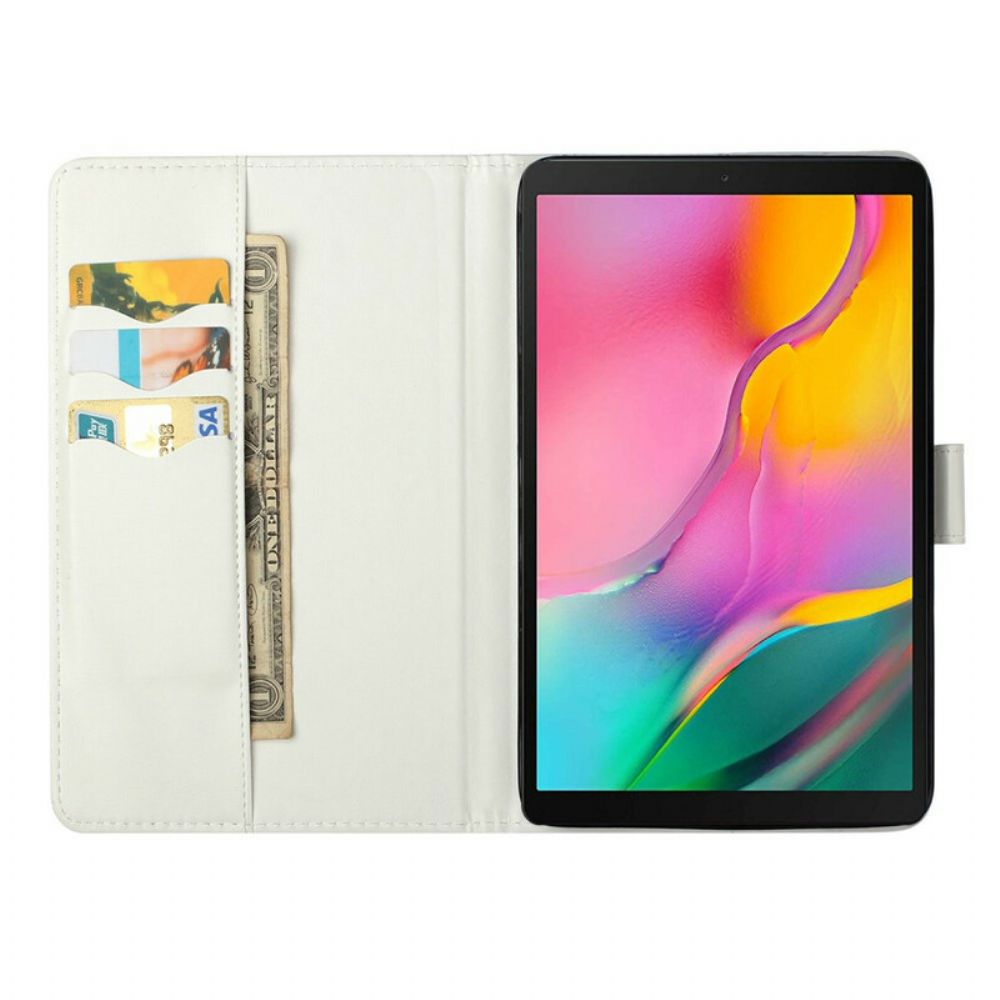 Flip Case Für Samsung Galaxy Tab A 10.1 (2024) Marmor-lichtpunkte