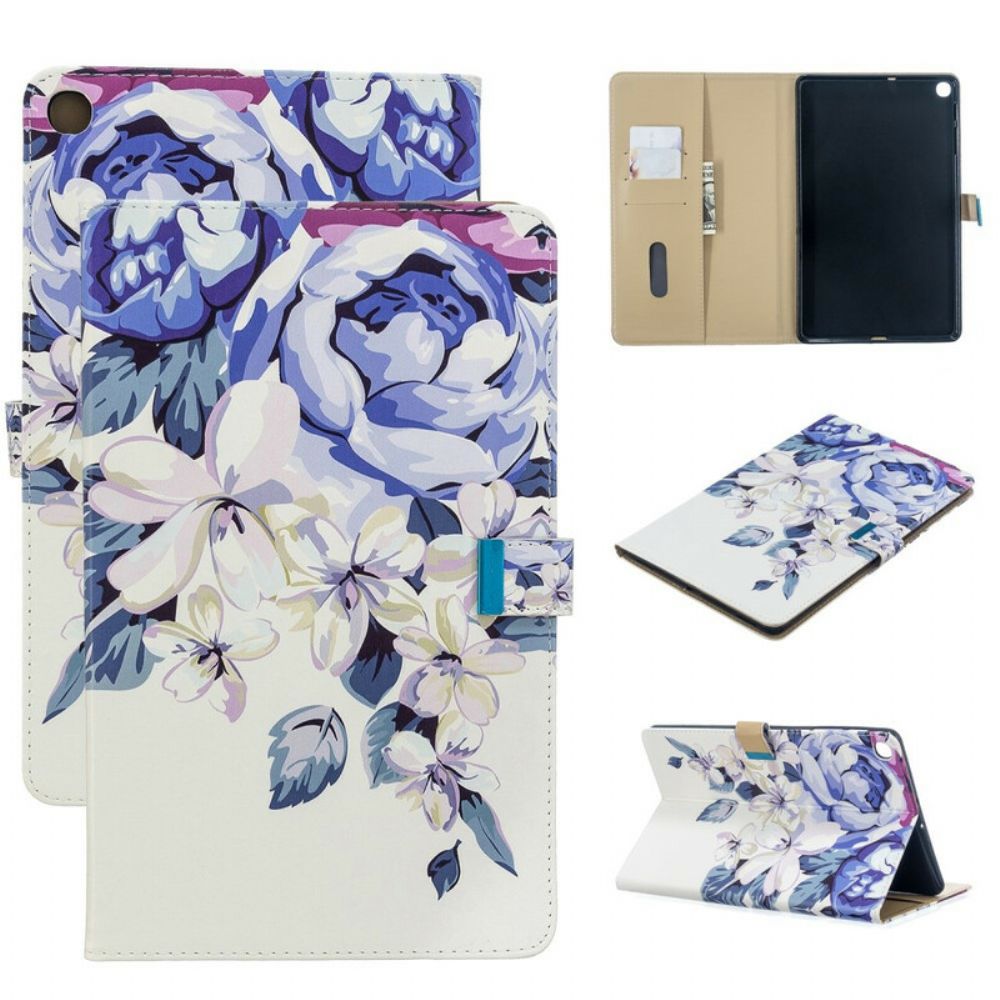 Flip Case Für Samsung Galaxy Tab A 10.1 (2024) Nur Blumen