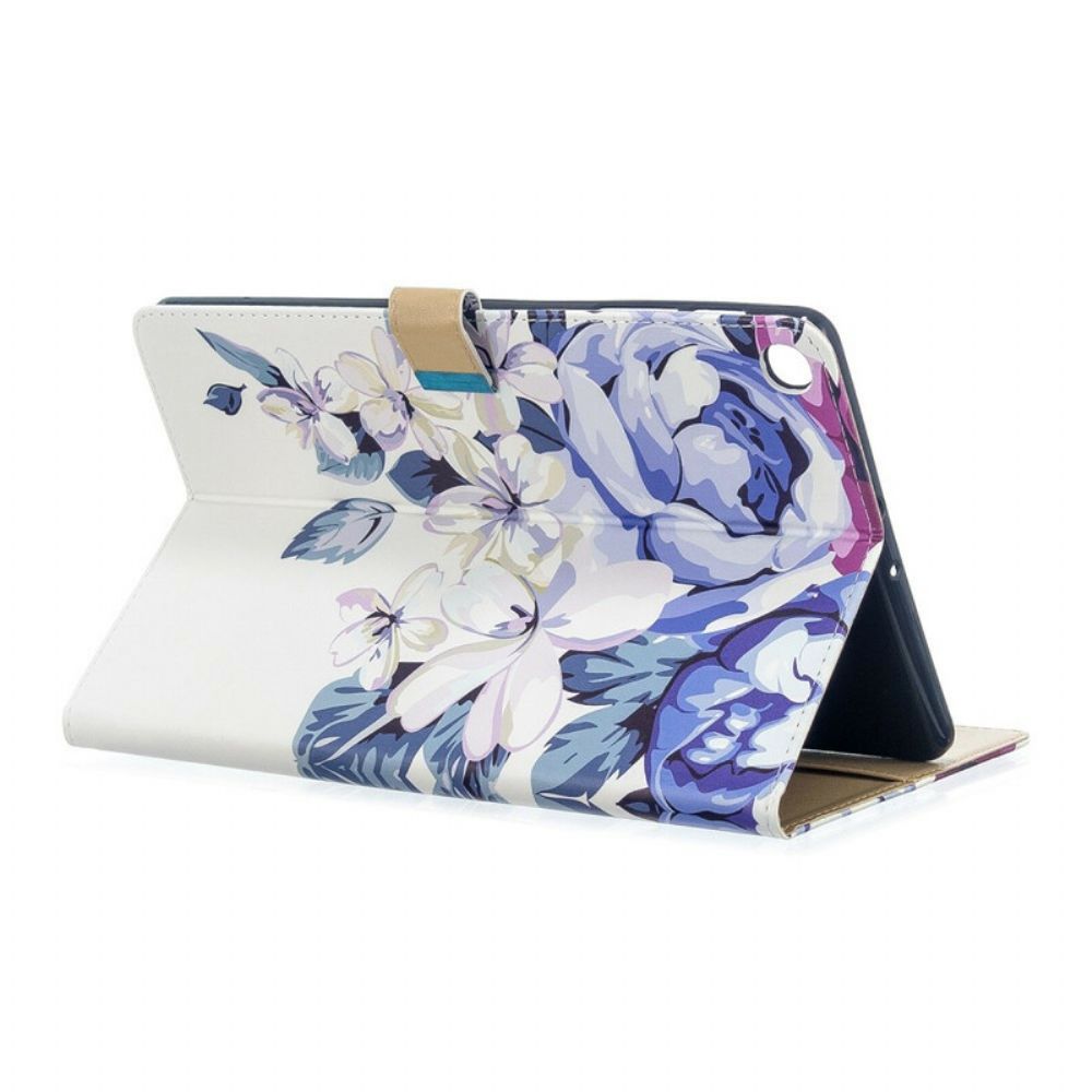 Flip Case Für Samsung Galaxy Tab A 10.1 (2024) Nur Blumen