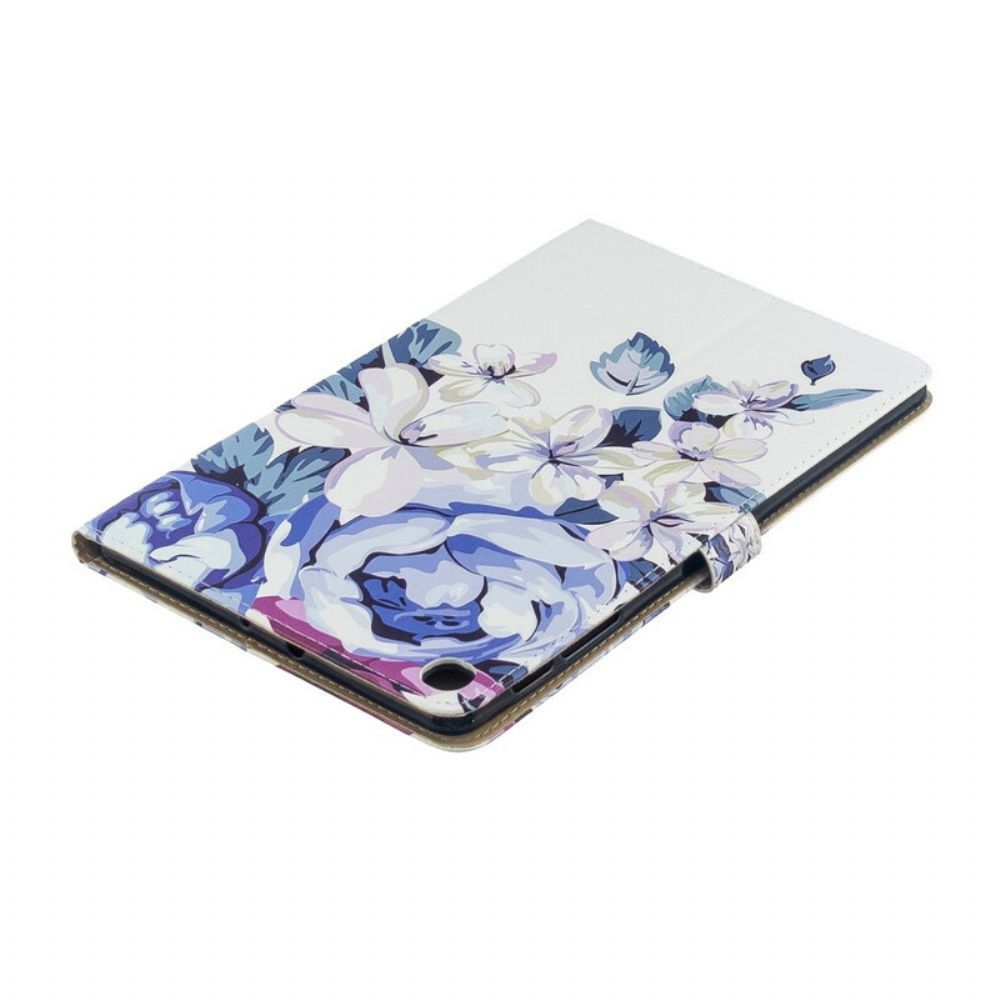 Flip Case Für Samsung Galaxy Tab A 10.1 (2024) Nur Blumen