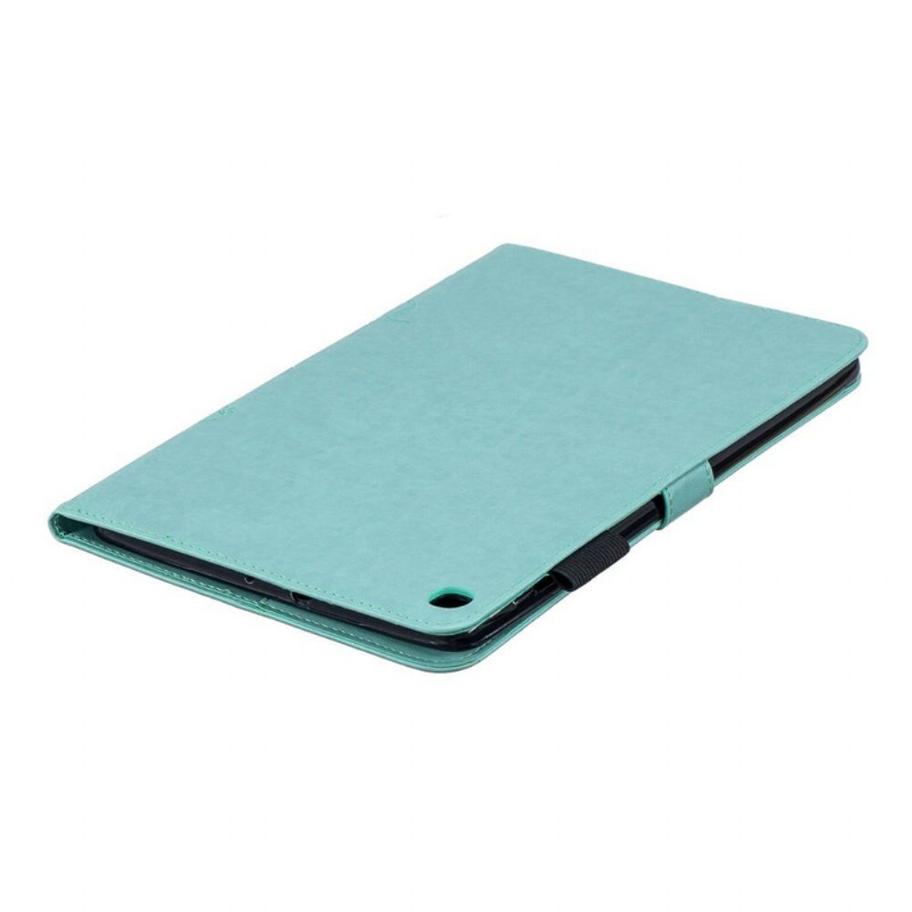 Flip Case Für Samsung Galaxy Tab A 10.1 (2024) Schmetterlinge Und Blumen