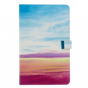 Flip Case Für Samsung Galaxy Tab A 10.1 (2024) Sonnenuntergang