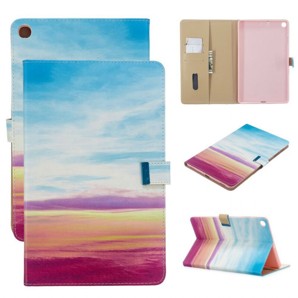 Flip Case Für Samsung Galaxy Tab A 10.1 (2024) Sonnenuntergang