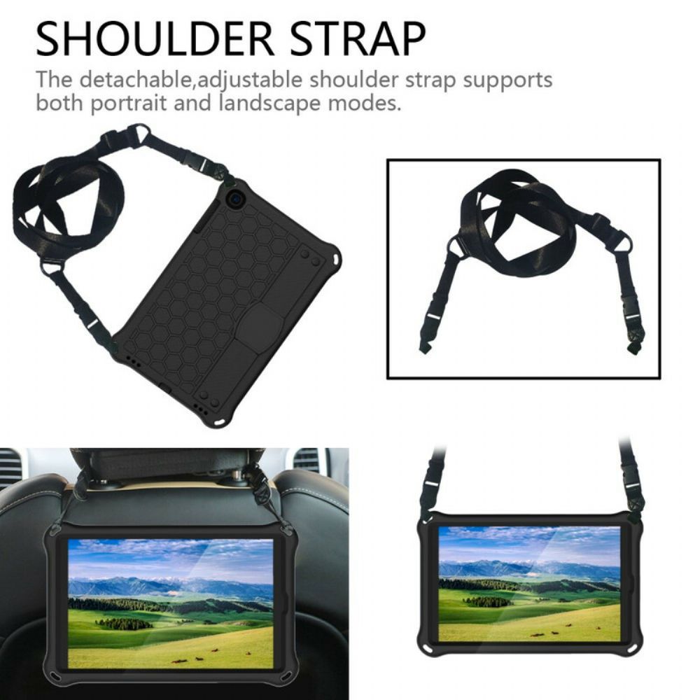 Hülle Für Samsung Galaxy Tab A 10.1 (2024) Strap-support Und Schultergurt