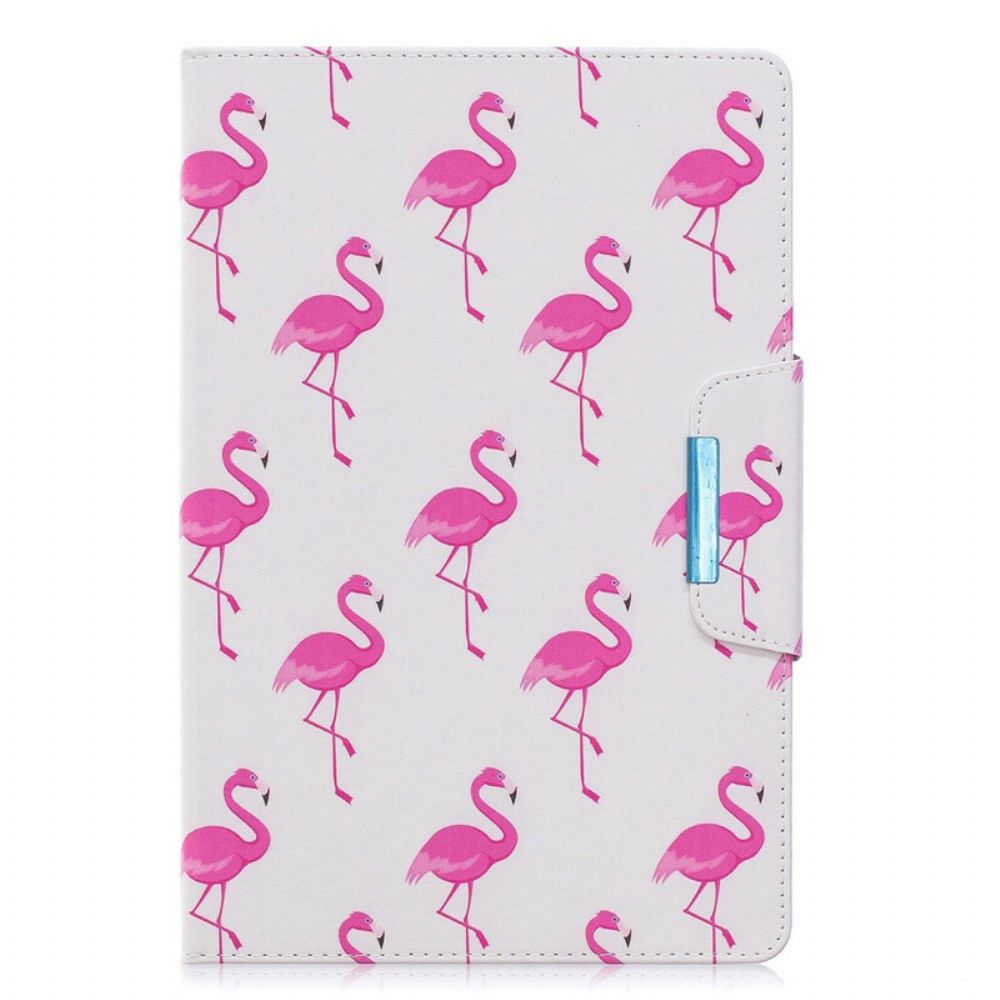 Lederhüllen Für Samsung Galaxy Tab A 10.1 (2024) Flamingos