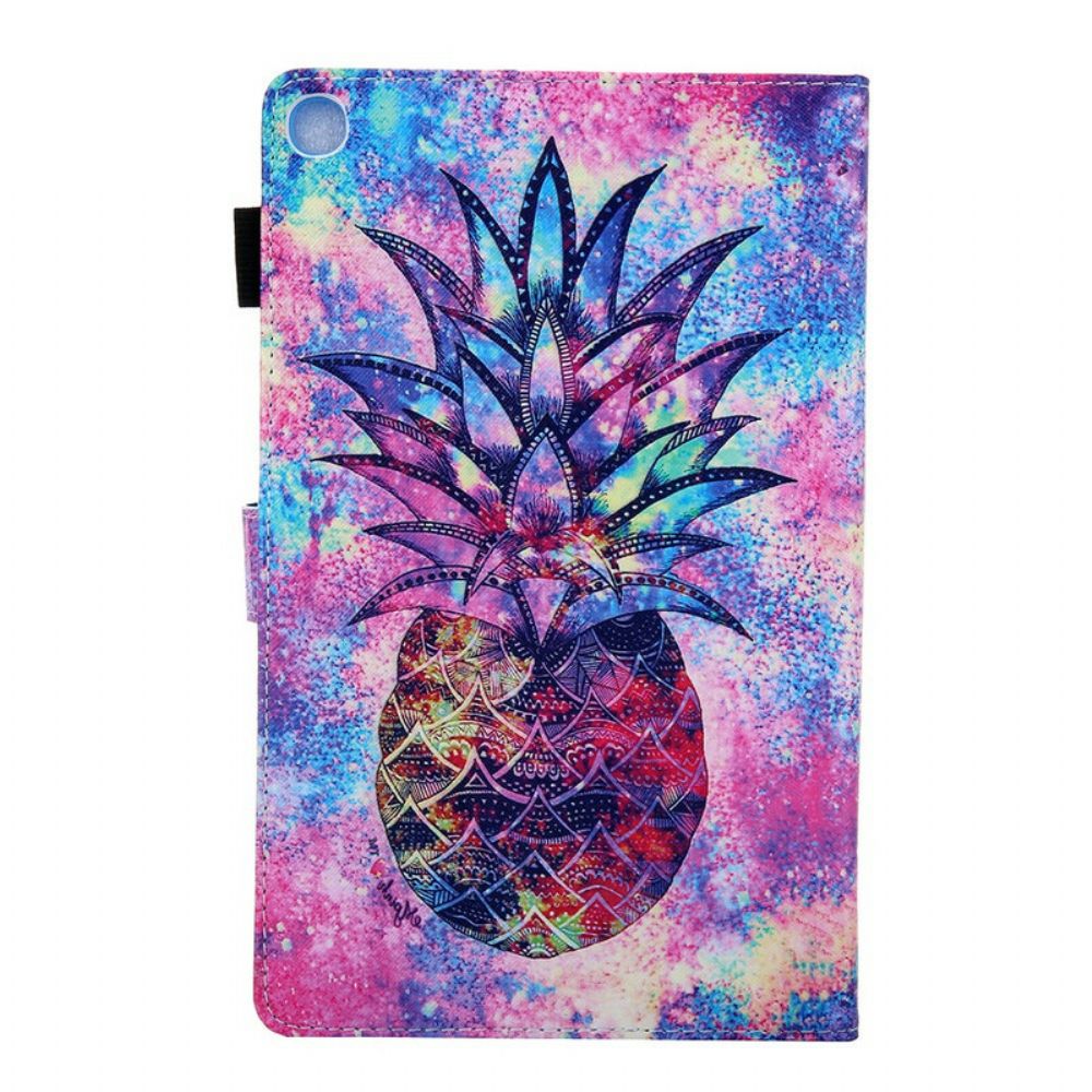 Lederhüllen Für Samsung Galaxy Tab A 10.1 (2024) Funky Ananas