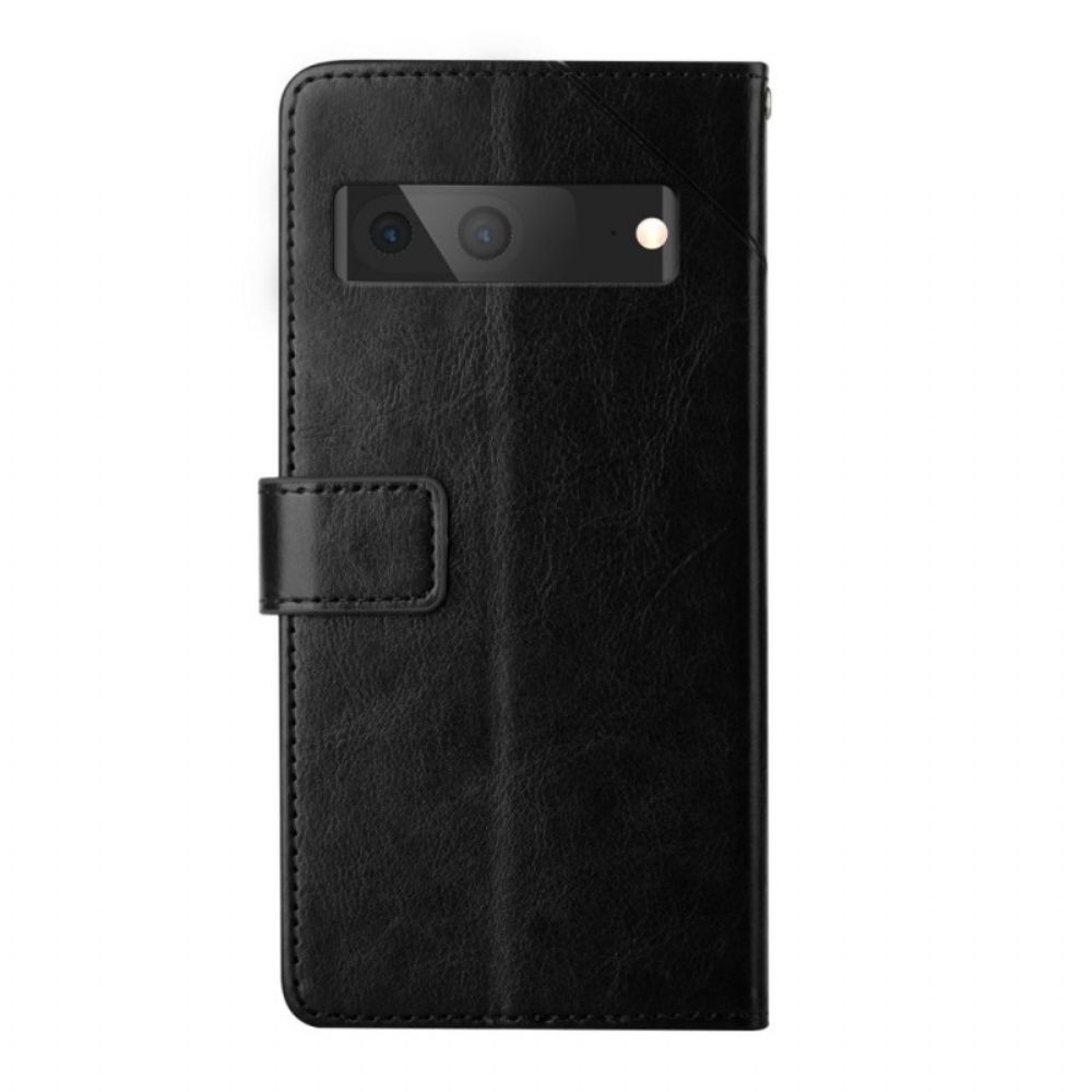 Flip Case Für Google Pixel 7 Mit Kordel Y-riemen-design