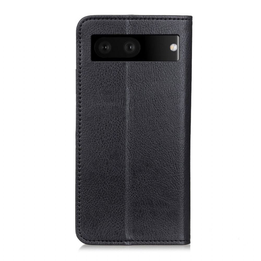 Schutzhülle Für Google Pixel 7 Flip Case Litchi-spaltleder