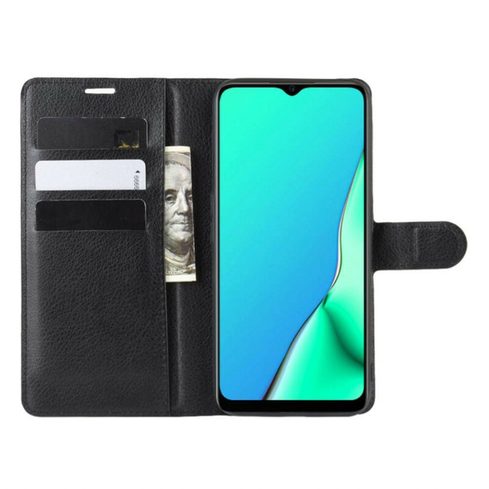 Lederhüllen Für Oppo A9 2024 / A5 2024 Kunstleder Litschi