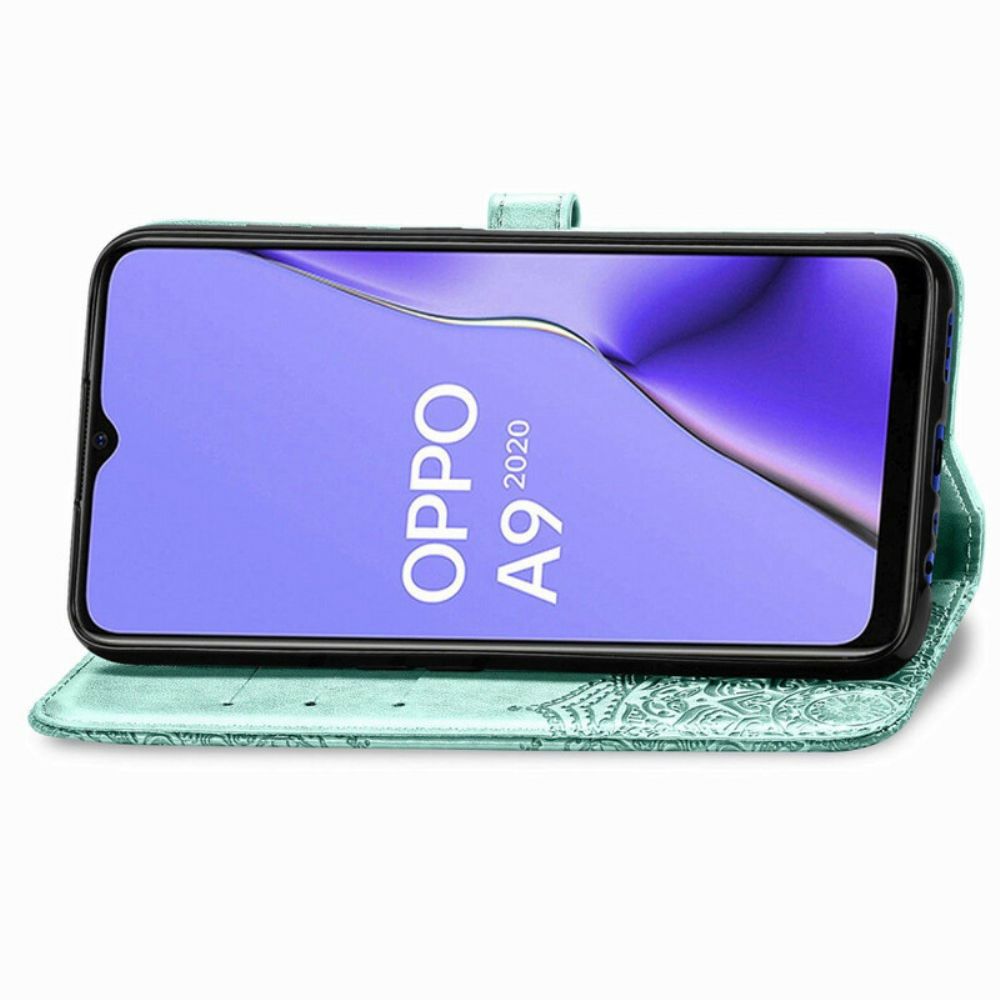 Lederhüllen Für Oppo A9 2024 / A5 2024 Mandala Aus Dem Mittelalter