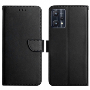 Flip Case Für Realme 9 Echtes Nappaleder