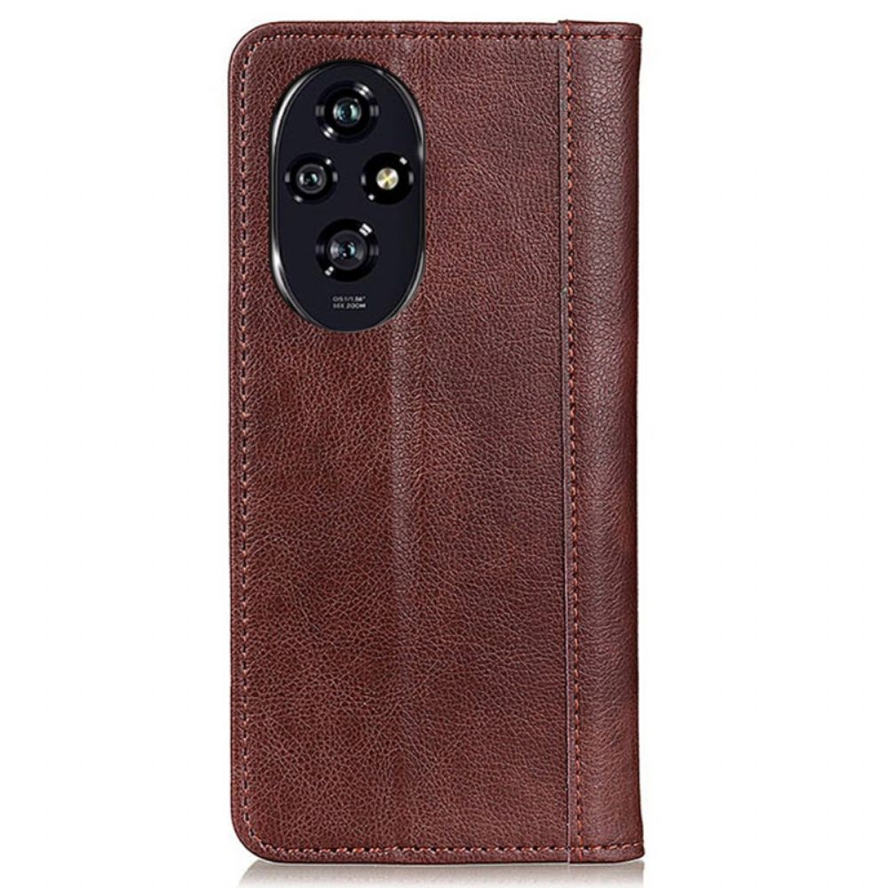 Flip Case Für Honor 200 Pro Spaltleder