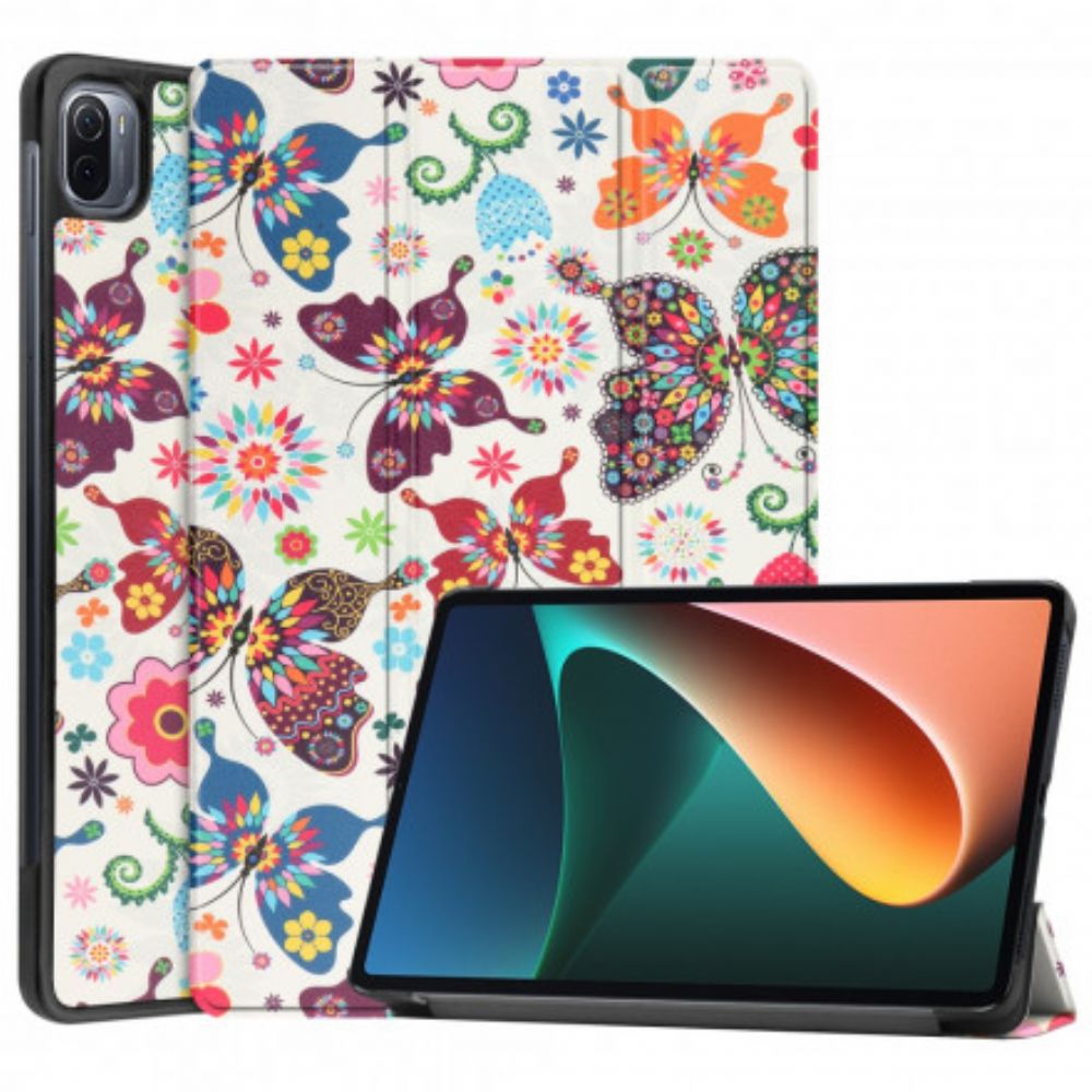 Schutzhülle Für Xiaomi Pad 5 Vintage Flower Stifthalter