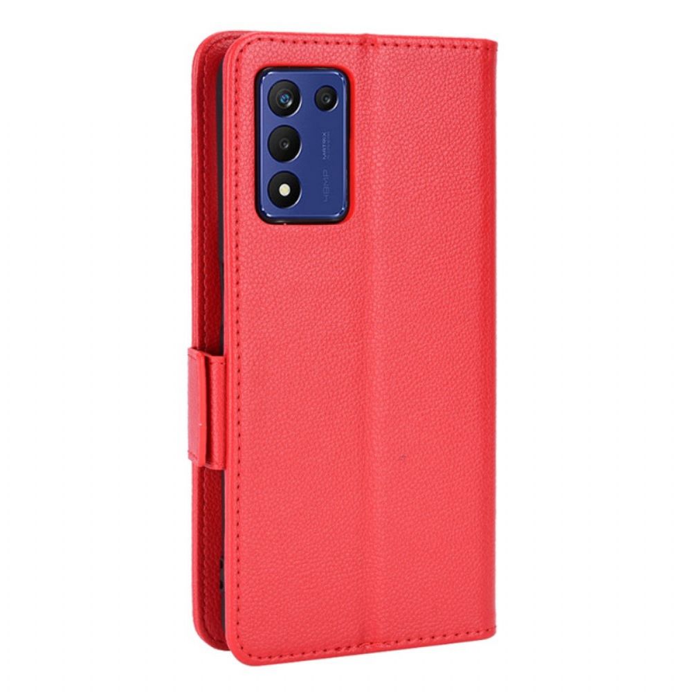 Lederhüllen Für Realme 9 5G Flip Case Doppelte Neue Farbklappe