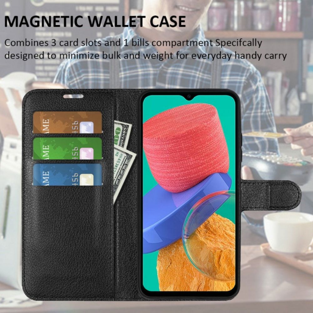 Flip Case Für Samsung Galaxy M33 5G Lichi-leder-stil