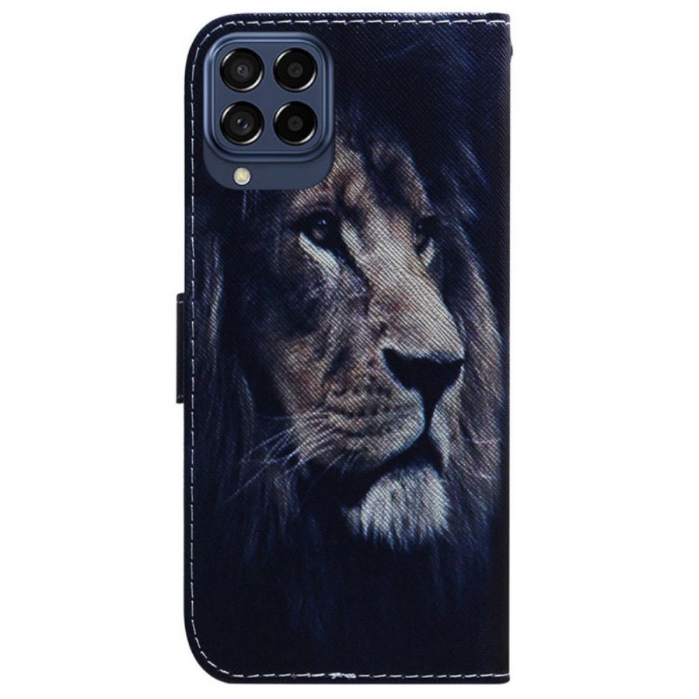 Flip Case Für Samsung Galaxy M33 5G Löwe