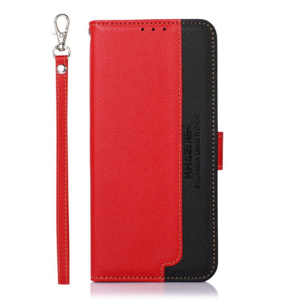 Flip Case Für Samsung Galaxy M33 5G Rfid-lychee-stil