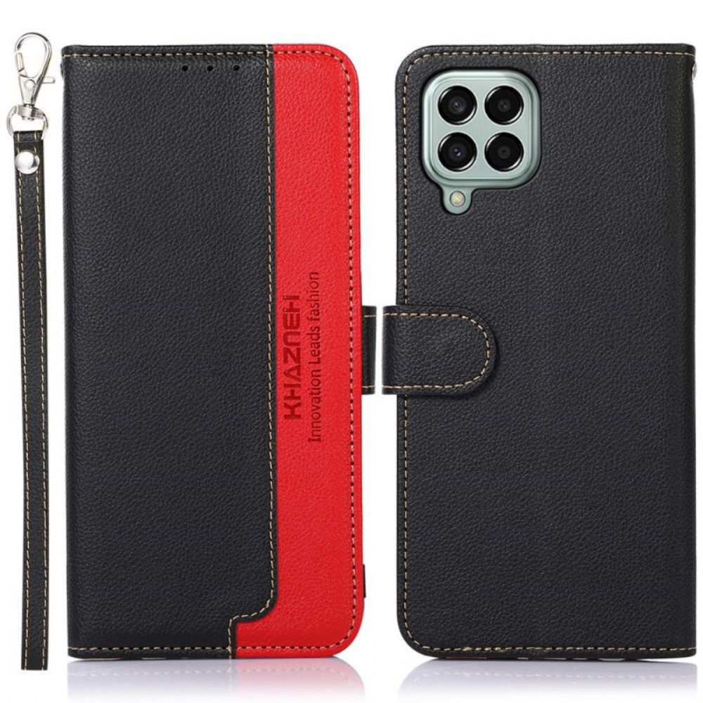 Flip Case Für Samsung Galaxy M33 5G Rfid-lychee-stil