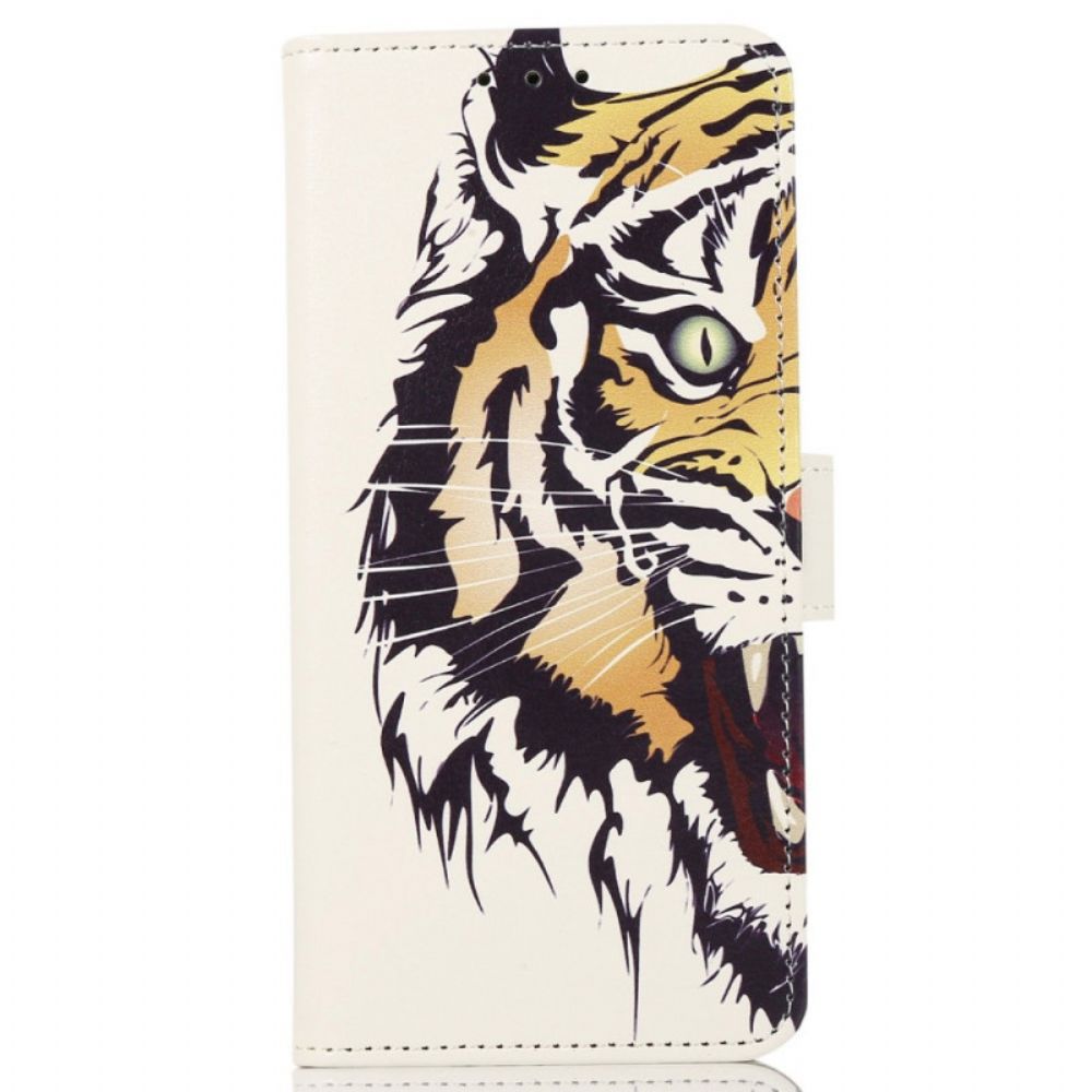 Flip Case Für Samsung Galaxy M33 5G Wilder Tiger