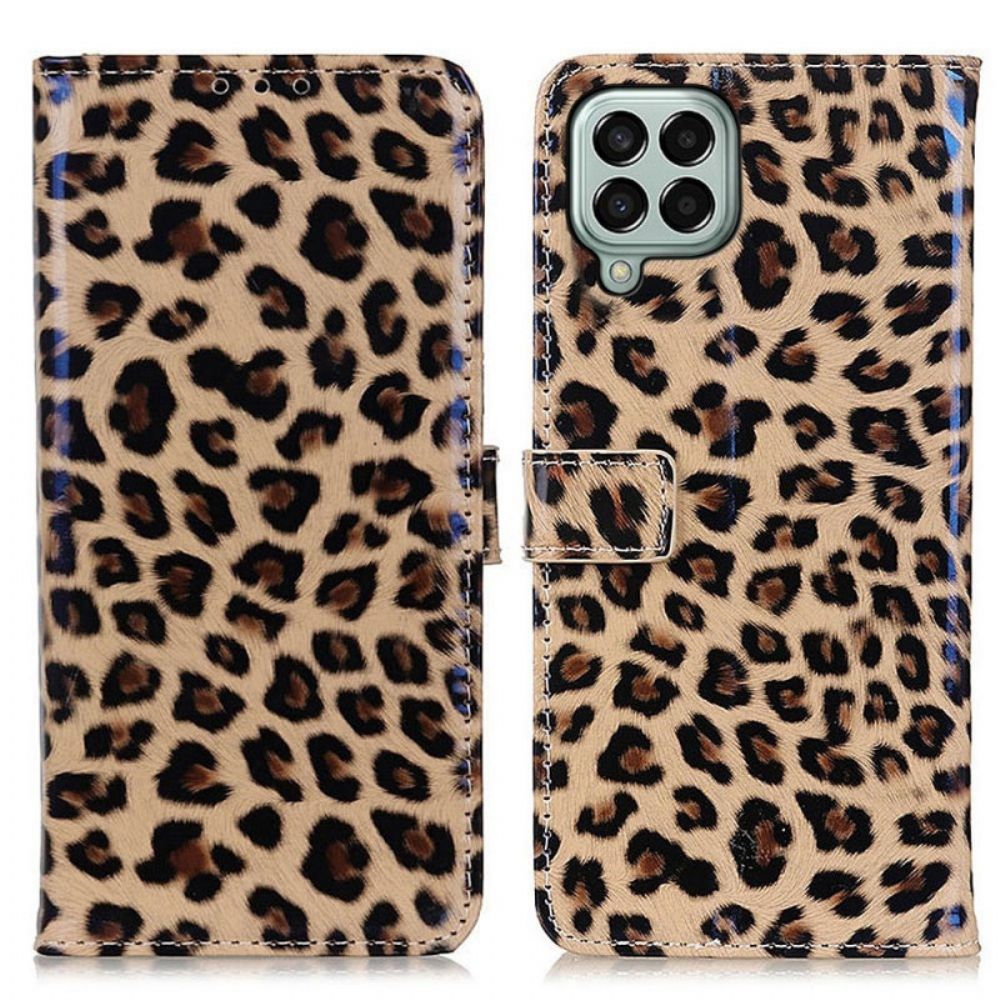 Lederhüllen Für Samsung Galaxy M33 5G Kleiner Leopard-effekt