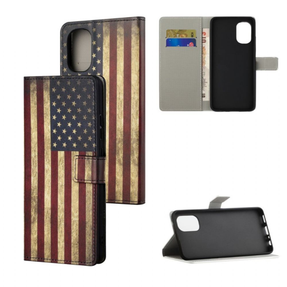 Flip Case Für Moto G31 / Moto G41 Usa-flagge