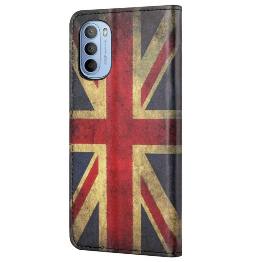 Lederhüllen Für Moto G31 / Moto G41 England-flagge