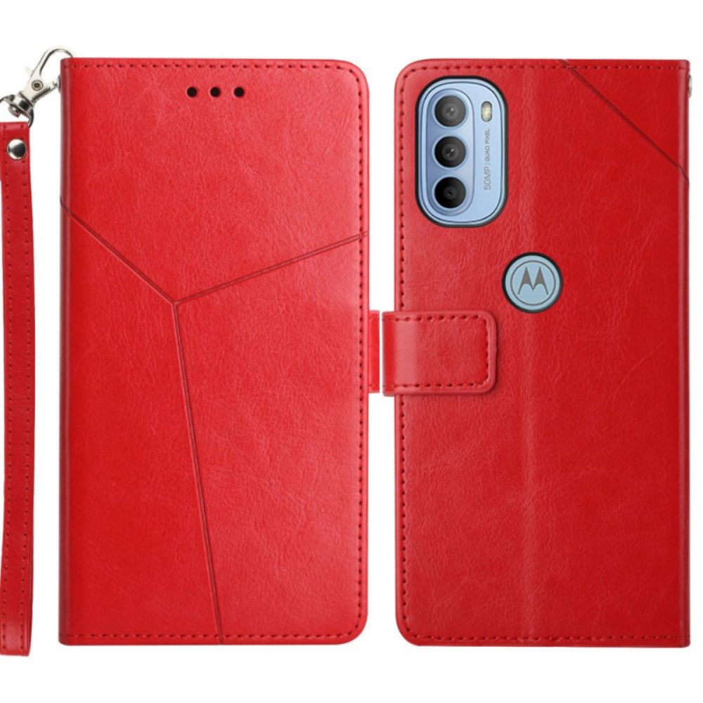 Lederhüllen Für Moto G31 / Moto G41 Geo Y Design Leather Style