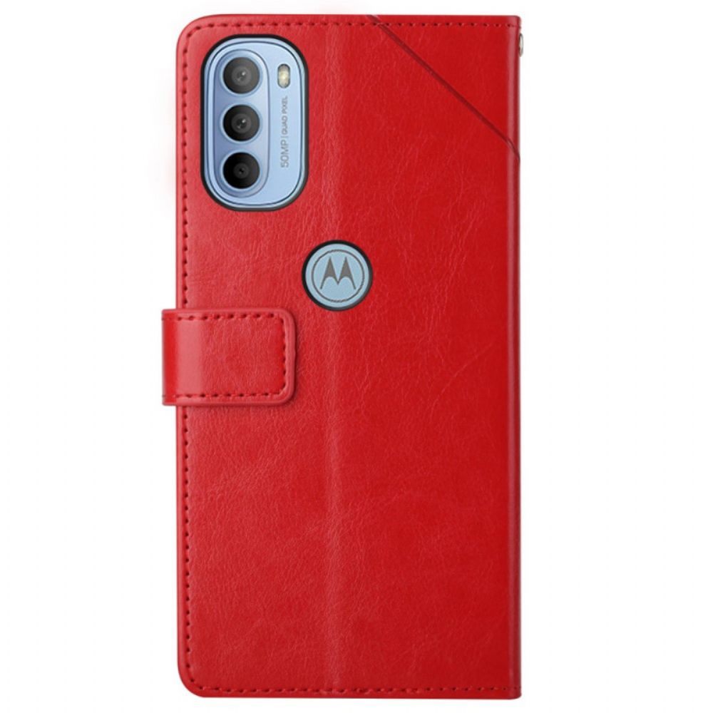 Lederhüllen Für Moto G31 / Moto G41 Geo Y Design Leather Style