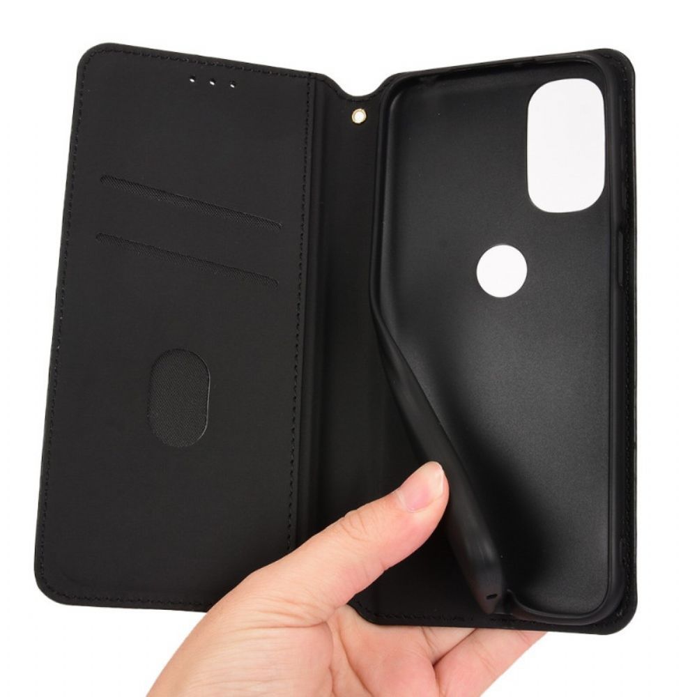 Schutzhülle Für Moto G31 / Moto G41 Flip Case Diamant-leder-effekt