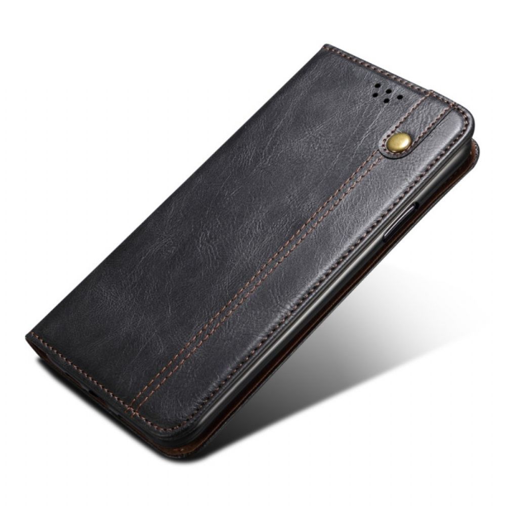 Flip Case Für Xiaomi Redmi Note 13 5g Gewachstes Kunstleder