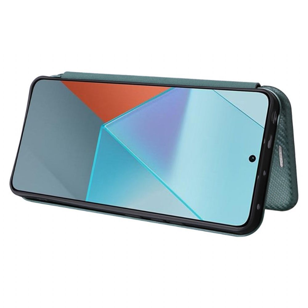 Flip Case Für Xiaomi Redmi Note 13 5g Kohlefaser