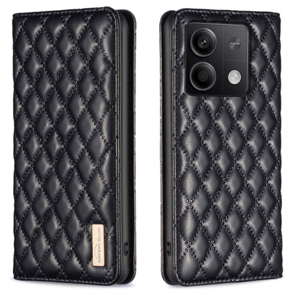 Flip Case Xiaomi Redmi Note 13 5g Handyhülle Gesteppt Binfen Color