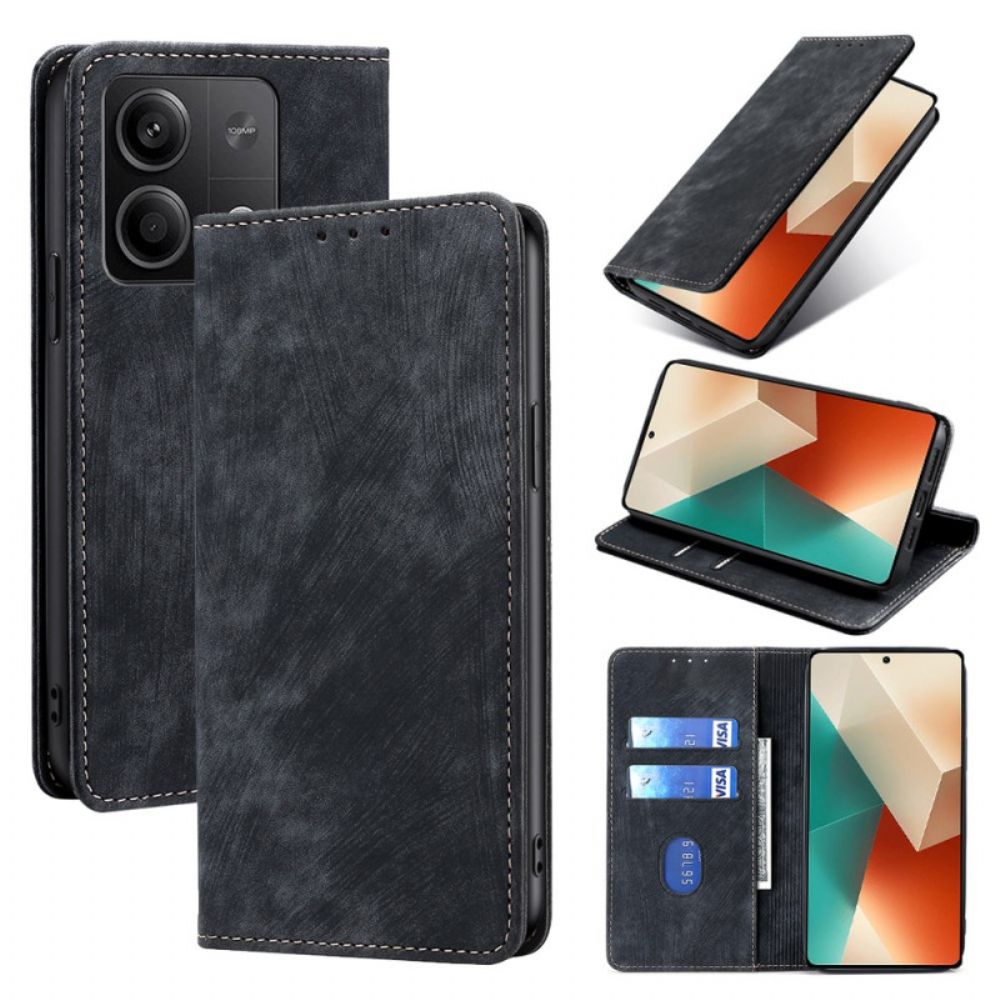 Flip Case Xiaomi Redmi Note 13 5g Wildledereffekt Mit Rfid-blockierung