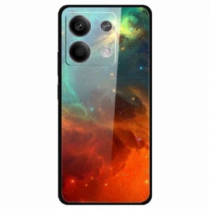 Hülle Xiaomi Redmi Note 13 5g Farbiges Himmelblaues Gehärtetes Glas