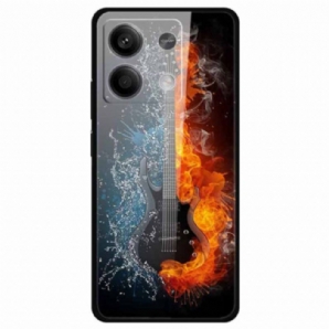 Hülle Xiaomi Redmi Note 13 5g Gitarre Aus Gehärtetem Glas Aus Eis Und Feuer