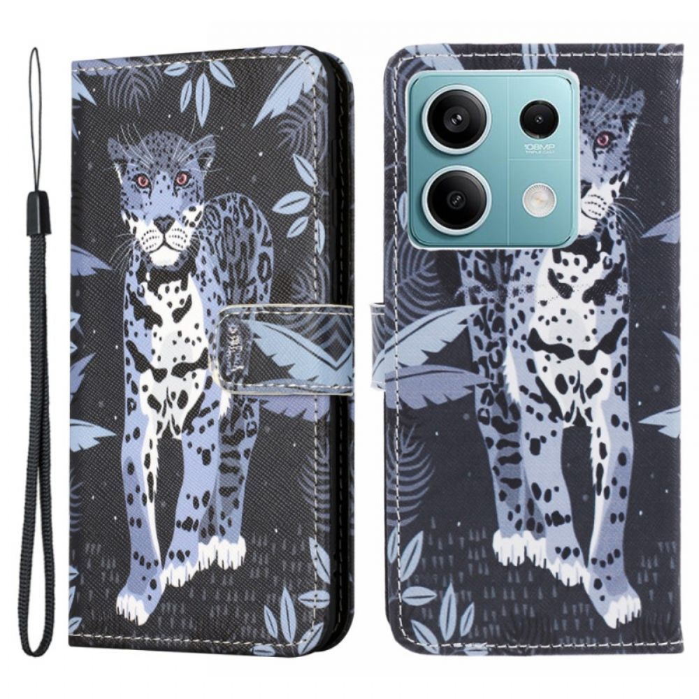 Lederhüllen Xiaomi Redmi Note 13 5g Leopard Mit Riemen