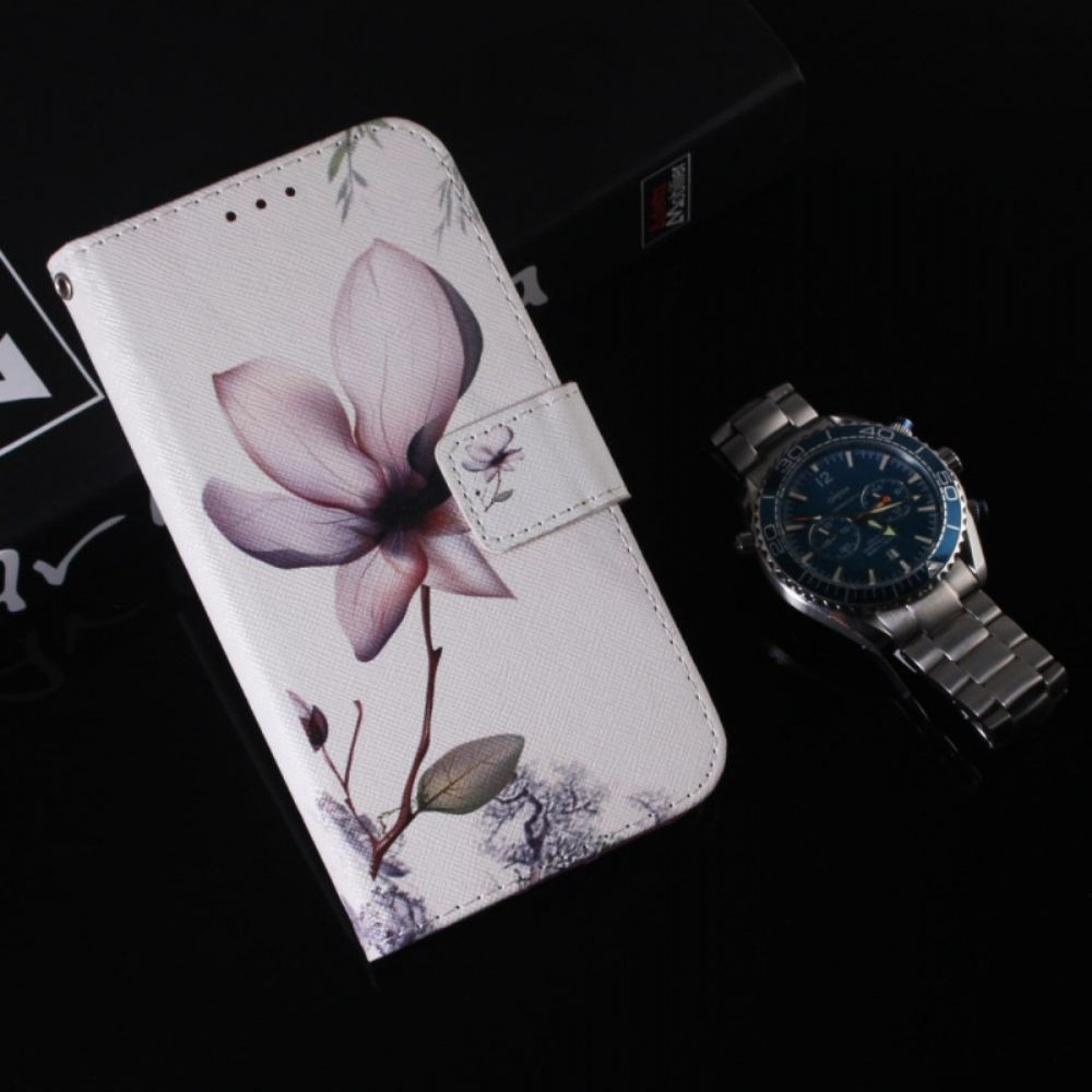 Lederhüllen Xiaomi Redmi Note 13 5g Rosa Blume