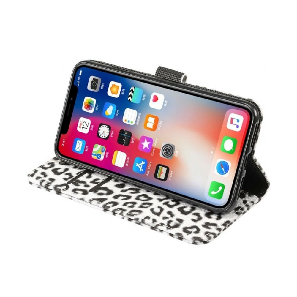 Flip Case Für iPhone XS Max Luxus-leopard