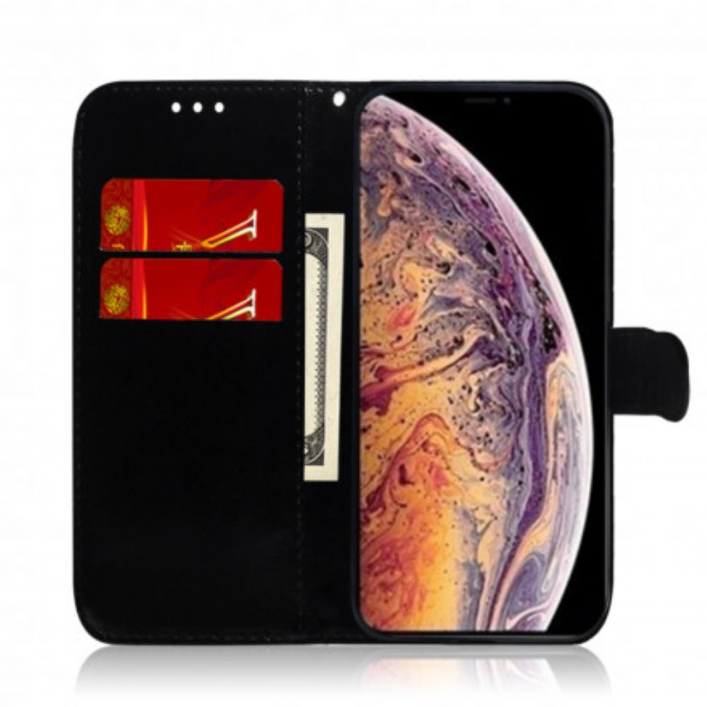 Flip Case Für iPhone XS Max Spiegel Mit Kunstlederbezug