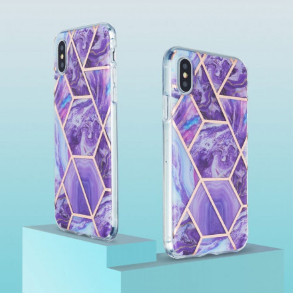 Handyhülle Für iPhone XS Max Marmordesign