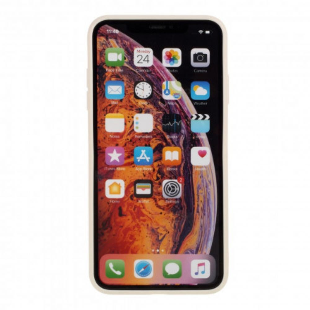 Handyhülle Für iPhone XS Max Mattes Starres Silikon