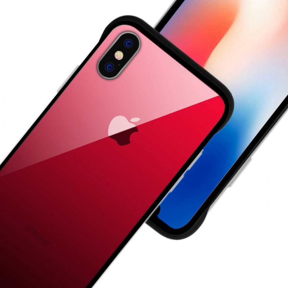 Handyhülle Für iPhone XS Max Nxe-farben Für Gehärtetes Glas