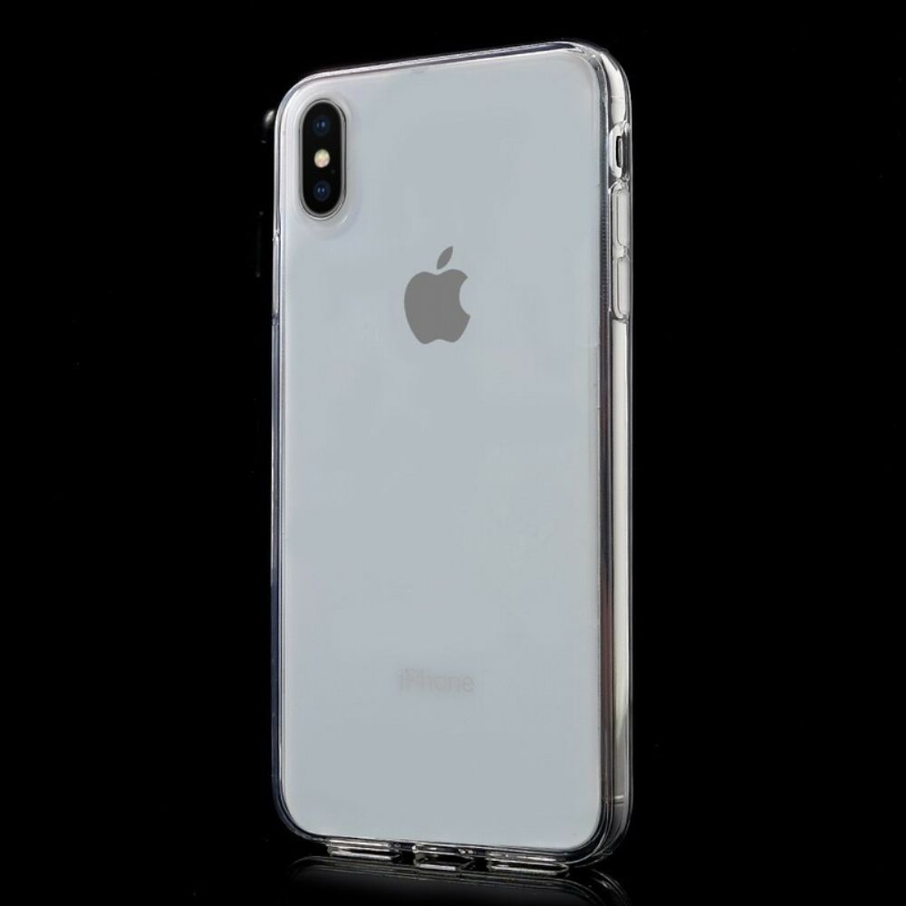 Hülle Für iPhone XS Max Farbiges Transparentes Silikon