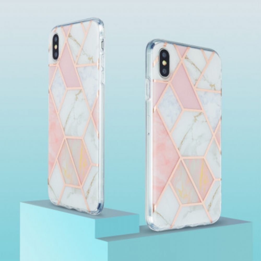 Hülle Für iPhone XS Max Marmordesign